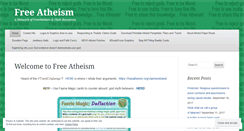 Desktop Screenshot of freeatheism.org