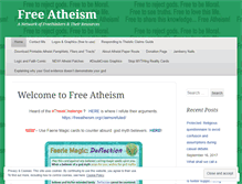 Tablet Screenshot of freeatheism.org